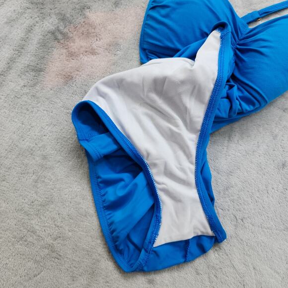 Bleu Rod Beattie Swimsuit Womens 4 Blue Shirred Ring Detail One Piece Padded - Picture 5 of 11